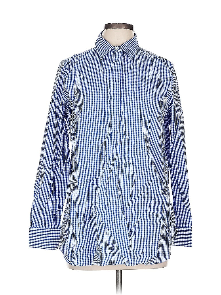 Click to view more detailed imagery on our partner's website Pre-owned Lands' End Long Sleeve Button Down Shirt In Blue