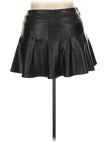 Chouyatou Faux Leather Skirt (view 2)