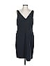 David Meister 100% Silk Solid Black Cocktail Dress Size 12 - photo 1