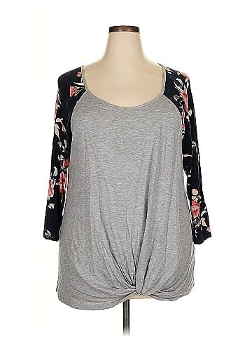 Pink Clover 3/4 Sleeve T-Shirt (view 1)