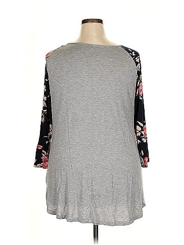 Pink Clover 3/4 Sleeve T-Shirt (view 2)