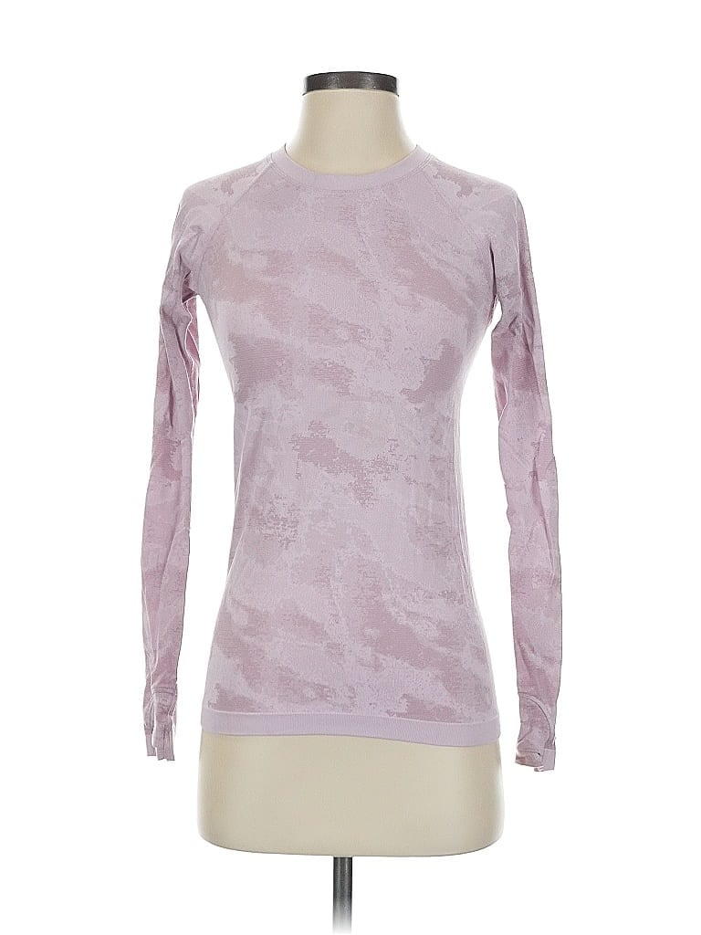 Pre-owned Athleta Long Sleeve T-shirt In Pink