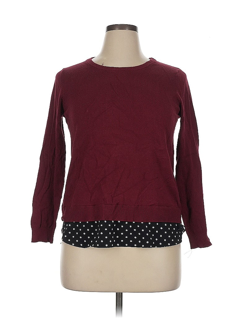 Pull-over CROFT & BARROW Marron - Taille L, Coton/viscose/nylon, Occasion En Très Bon état (GREAT CONDITION)