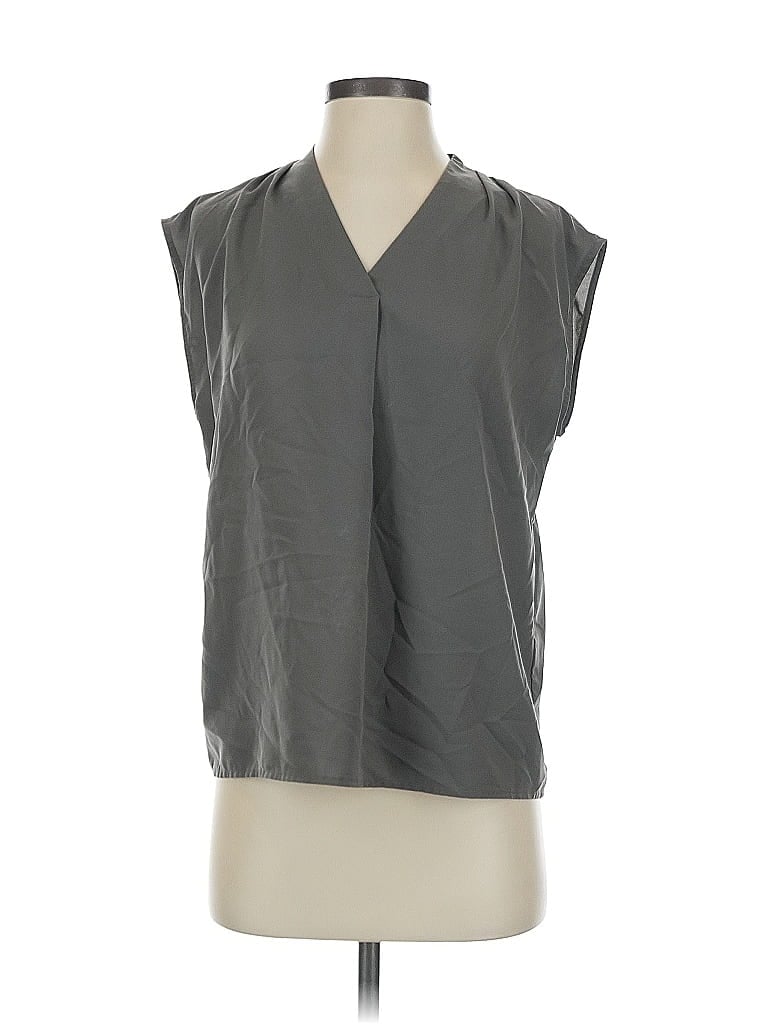 Pre-owned Banana Republic Factory Store Sleeveless Blouse In Green