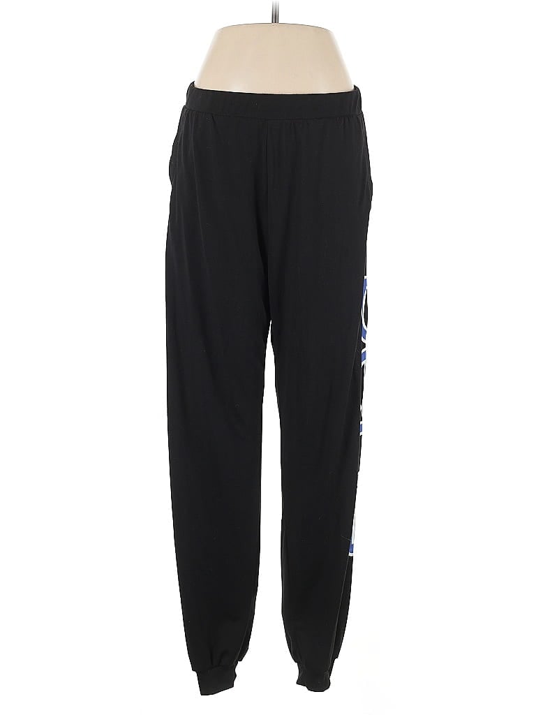 Bebe Graphic Black Track Pants Size L - photo 1