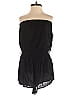 Elan 100% Rayon Solid Black Romper Size S - photo 1