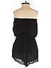 Elan 100% Rayon Solid Black Romper Size S - photo 2
