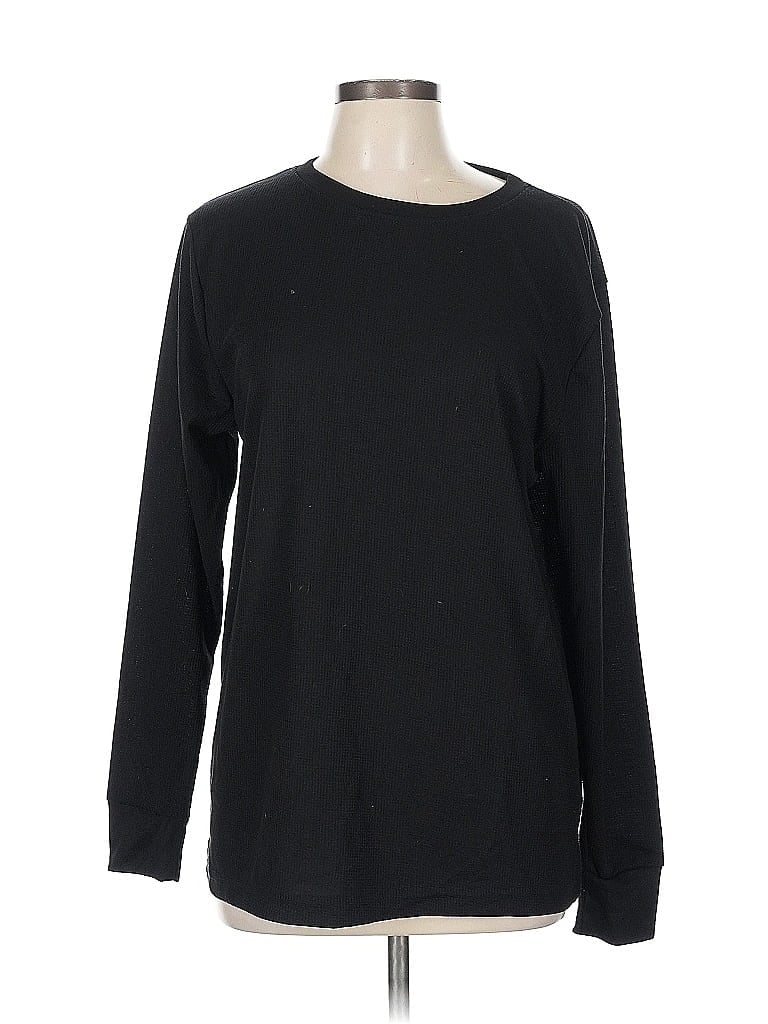 Pre-owned Mossy Oak Long Sleeve T-shirt In Black