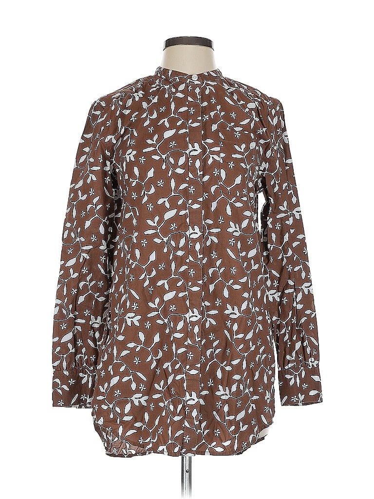 Click to view more detailed imagery on our partner's website Pre-owned Lands' End Long Sleeve Button Down Shirt In Brown