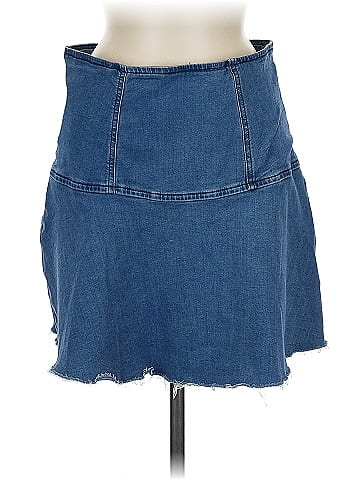 We the Free Denim Skirt (view 1)