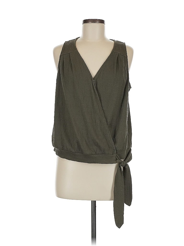 Pre-owned Universal Thread Sleeveless Blouse In Green