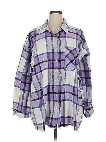 White Birch Long Sleeve Button-Down Shirt (view 1)