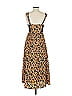 Thakoon Collective 100% Polyester Animal Print Brown Casual Dress Size 4 - photo 2