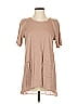 LOGO by Lori Goldstein Tan Short Sleeve T-Shirt Size S - photo 1