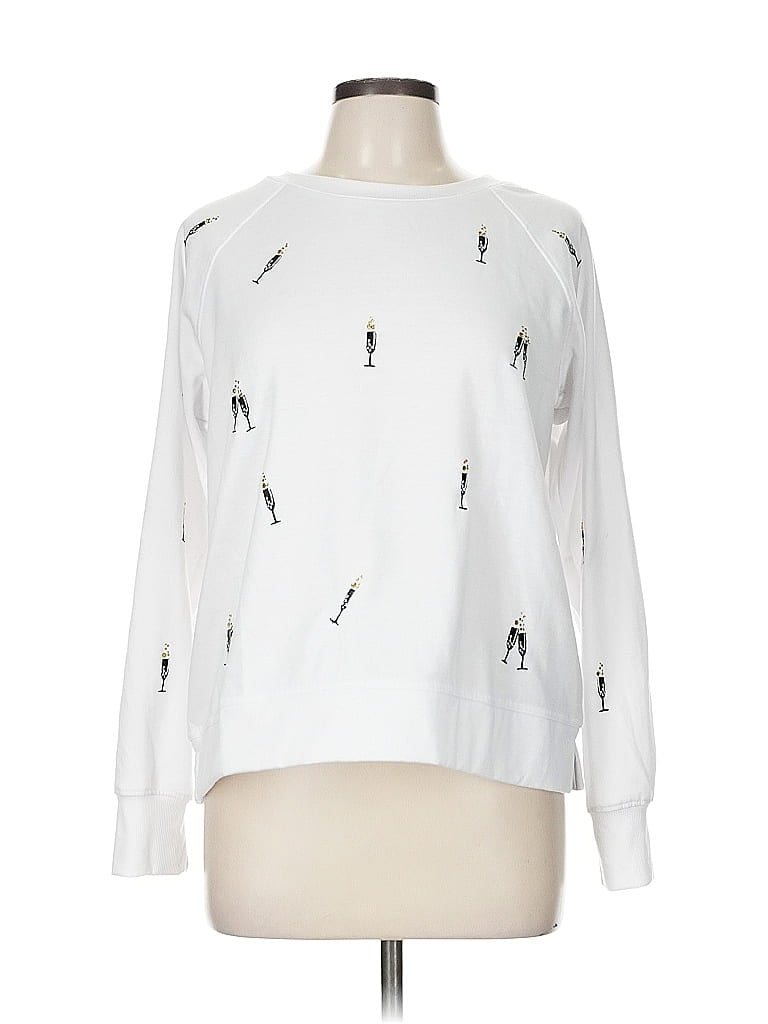 Pre-owned Philosophy Republic Clothing Pullover Sweater In White