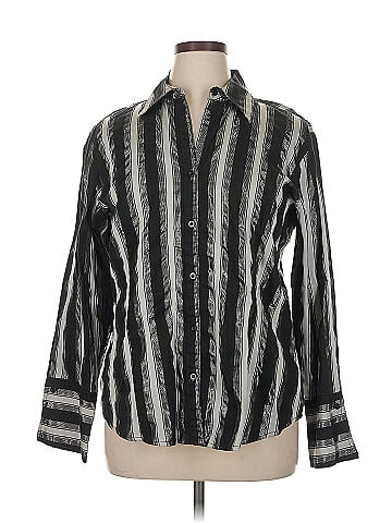 Ashley Stewart Long Sleeve Button-Down Shirt (view 1)