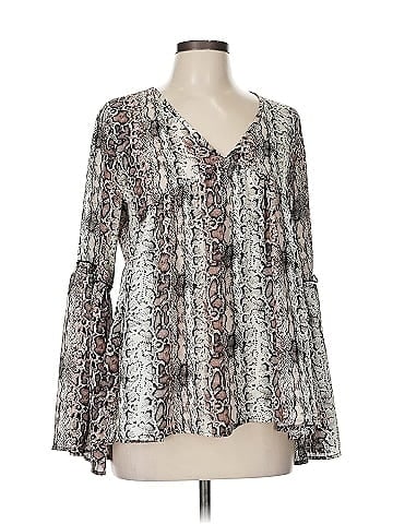 Peach Love Long Sleeve Blouse (view 1)