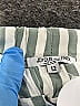 Joyous & Free Stripes Silver Casual Pants Size 12 - photo 3