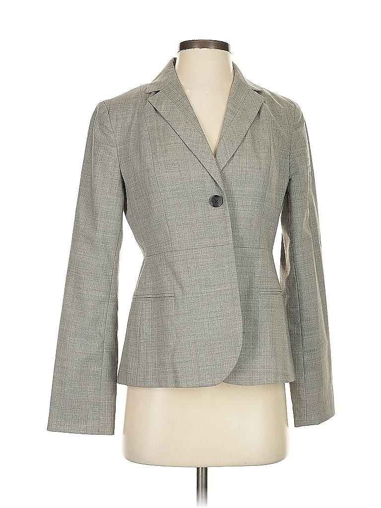 Pre-owned Banana Republic Factory Store Wool Blazer Jacket In Gray