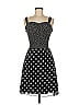 Guess 100% Polyester Polka Dots Black Cocktail Dress Size 7 - photo 1