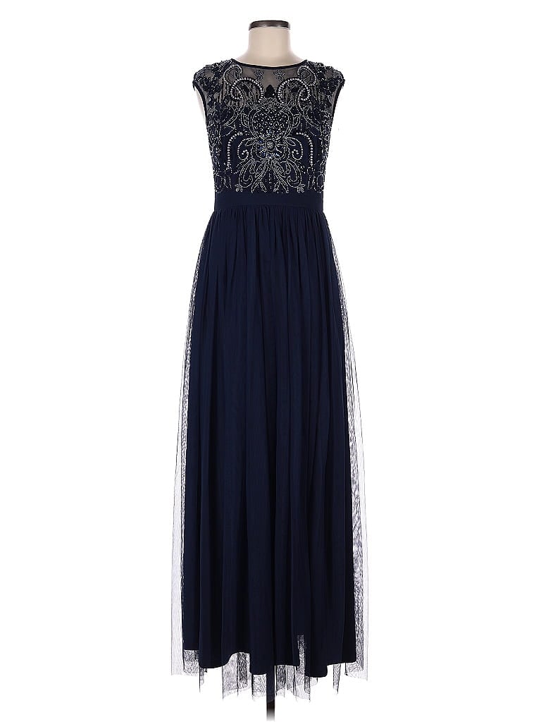 AIDAN MATTOX Pre-owned Cocktail Dress In Blue