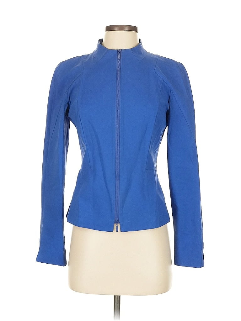 Pre-owned Lafayette 148 Jacket In Blue