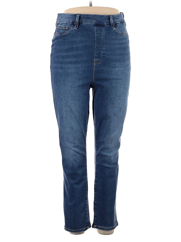 Pre-owned Good American Jeans In Blue