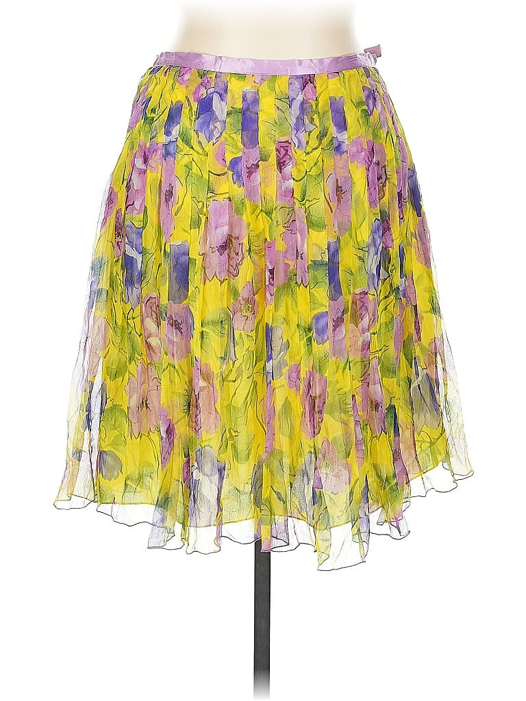 TYPHON white - silk pleated skirt