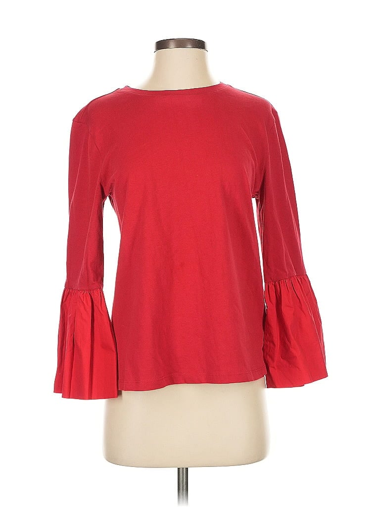 English Factory 100% Cotton Red 3/4 Sleeve Top Size S - photo 1