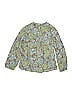 Zara Kids Paisley Green Long Sleeve Blouse Size 11 (big kids) - photo 1