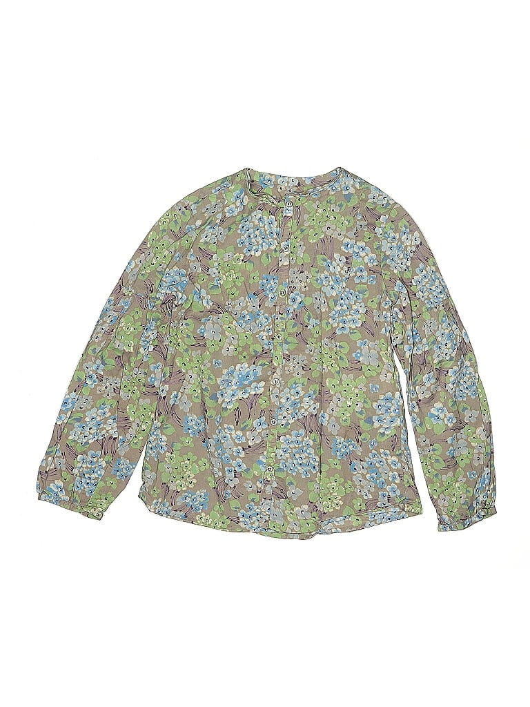 Zara Kids Paisley Green Long Sleeve Blouse Size 11 (big kids) - photo 1