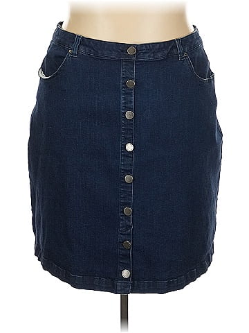 Universal Standard Denim Skirt (view 1)