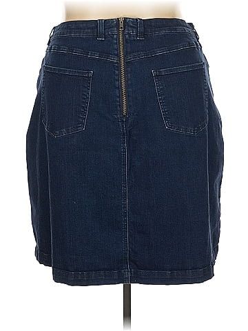 Universal Standard Denim Skirt (view 2)
