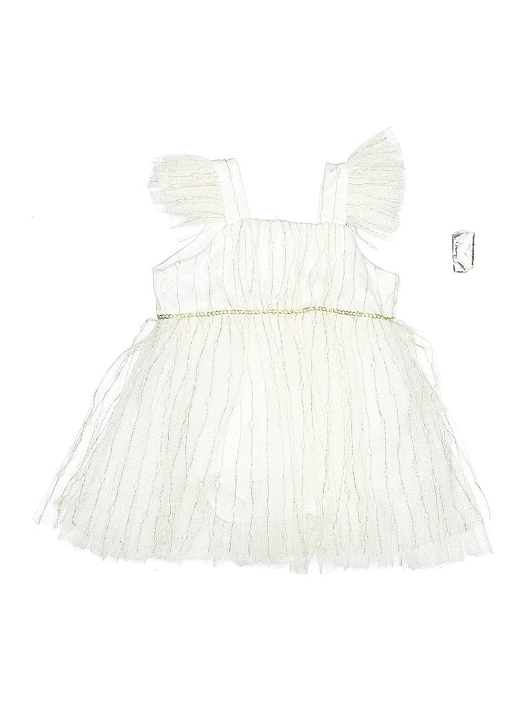 Pre-owned Popatu Babies' Dress In White