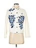 DG^2 by Diane Gilman Floral Ivory Denim Jacket Size XS - photo 1