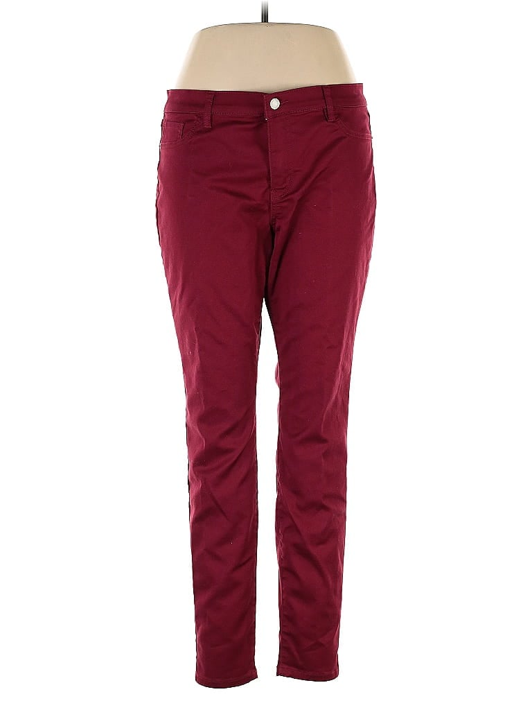 Pre-owned Soho Jeans New York & Company Casual Pants In Burgundy