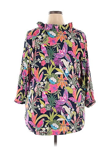 Crown & Ivy 3/4 Sleeve Blouse (view 2)