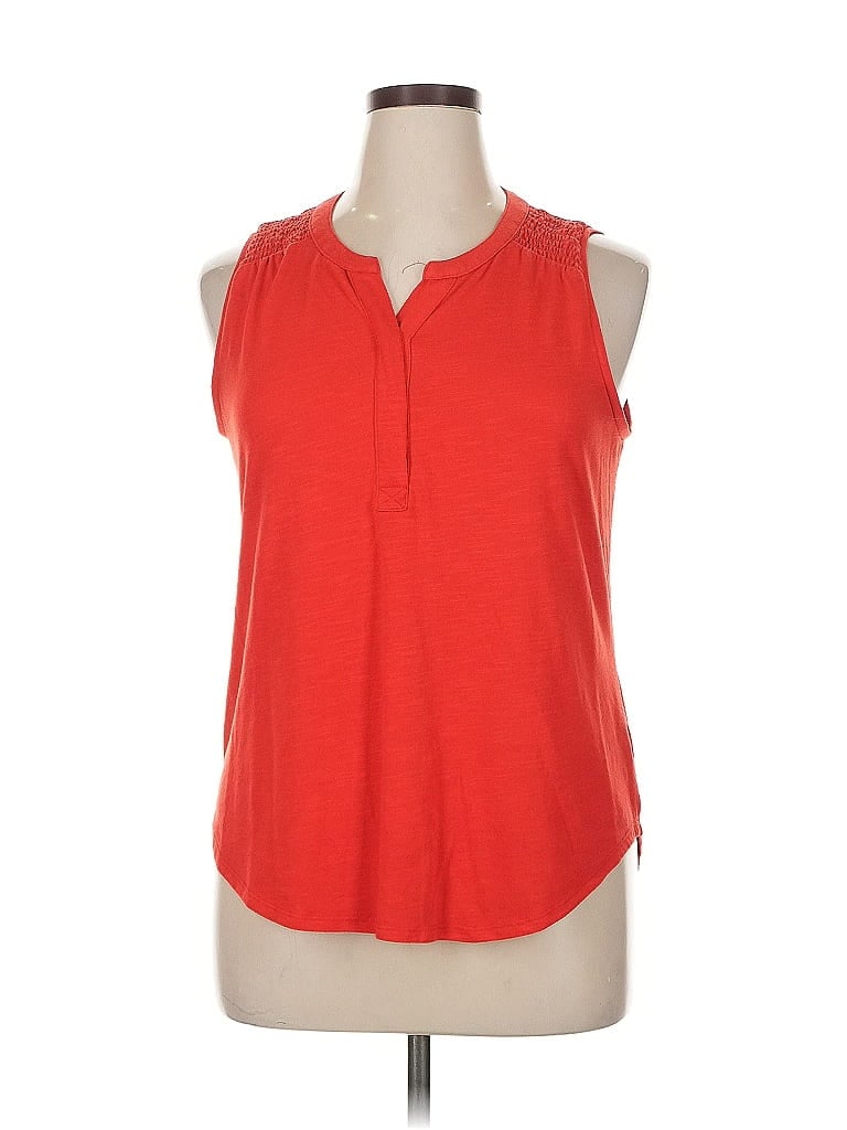 Pre-owned Sonoma Goods For Life Sleeveless Blouse In Red