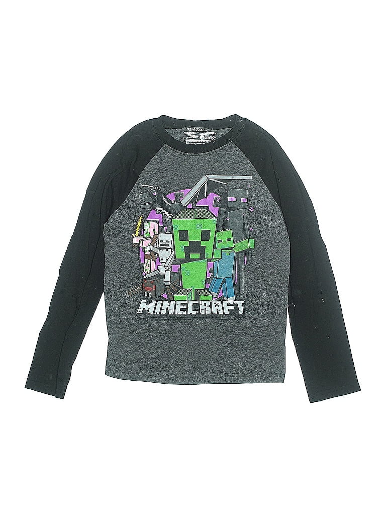 Mojang Gray 3/4 Sleeve T-Shirt Size S (big kids) - photo 1