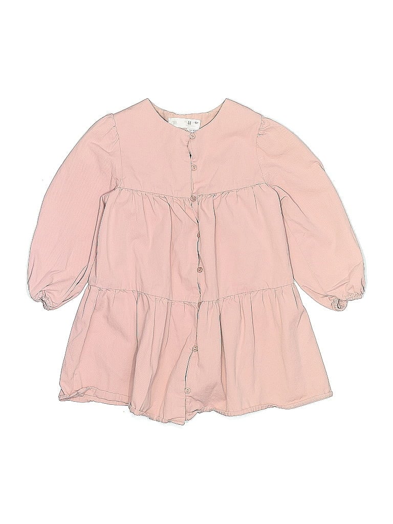 Zara Baby 100% Baumwolle Pink 3/4 Sleeve Blouse Size 3T - photo 1