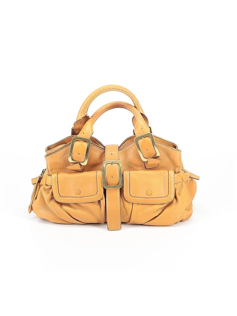 Cole Haan Yellow Tan Leather Satchel One size - photo 1