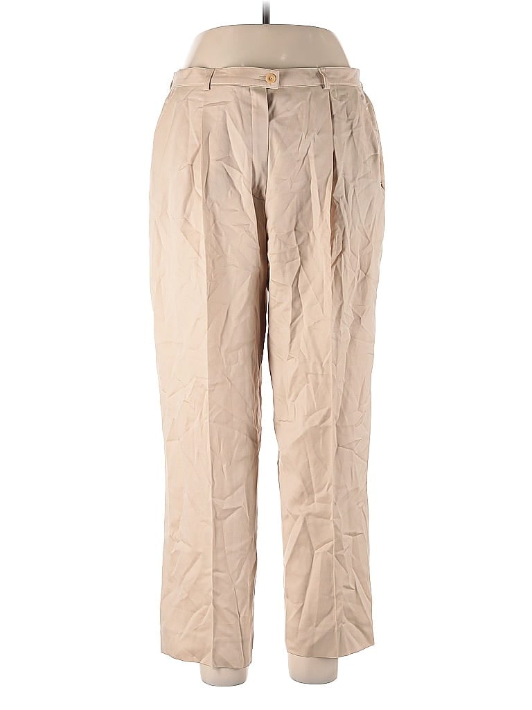 Escada Tan Wool Pants Size EU 44 / US 14 - photo 1