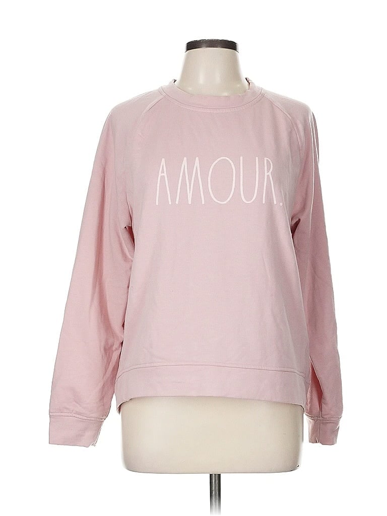 Pre-owned Rae Dunn Sweatshirt In Pink