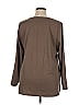 Isaac Mizrahi LIVE! 100% Cotton Brown Long Sleeve T-Shirt Size XL - photo 2