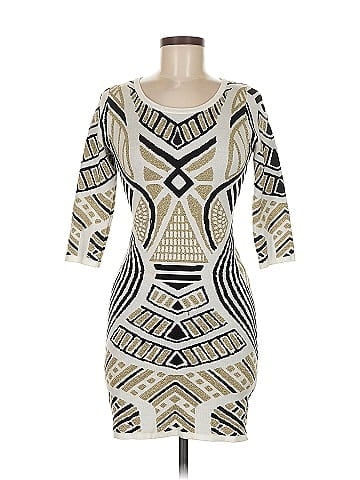 A. Peach Cocktail Dress (view 1)