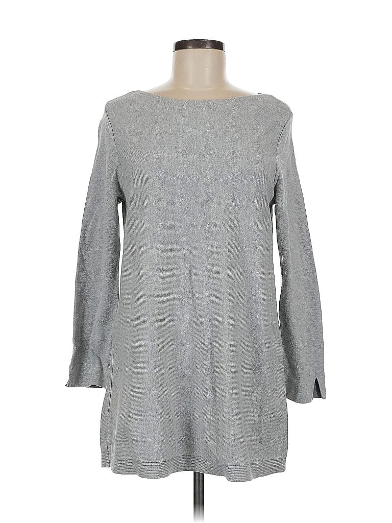 Pre-owned Ann Taylor Factory Pullover Sweater In Gray