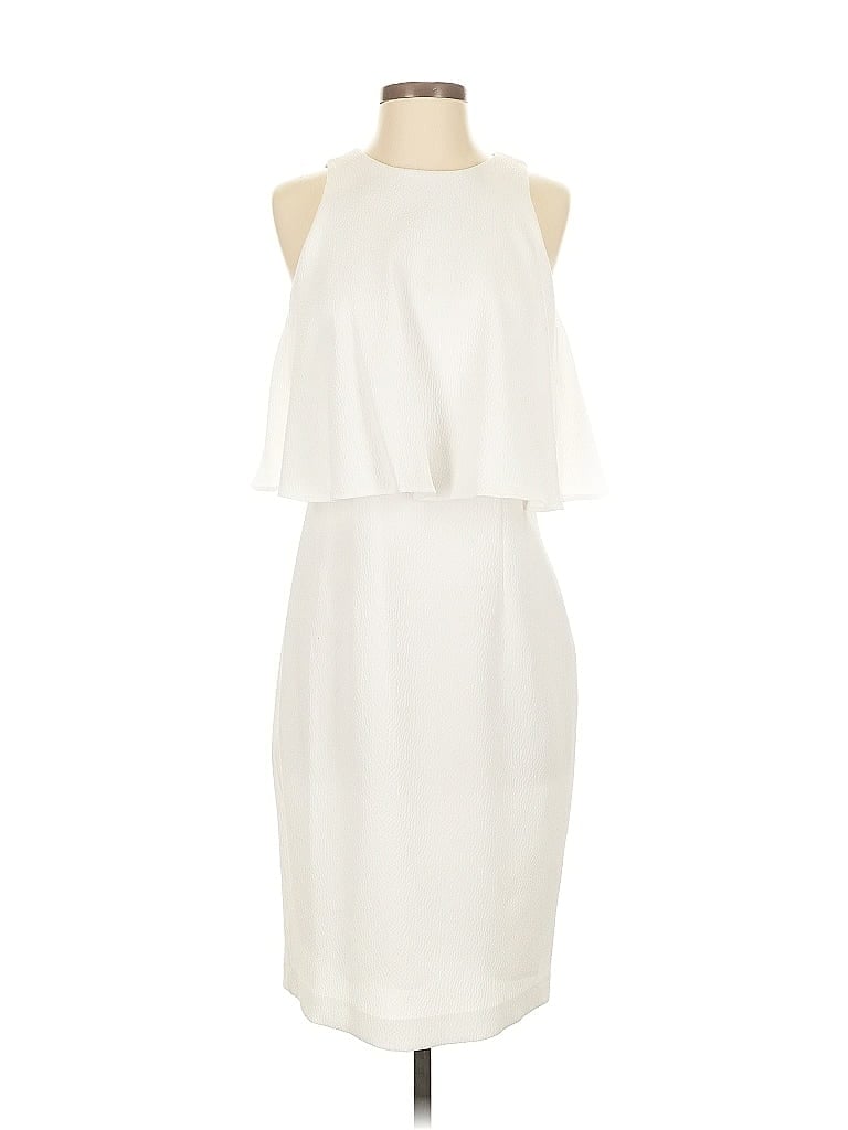 Chelsea28 Solid Ivory Cocktail Dress Size 4 - photo 1