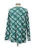 D&Co. Plaid Teal Pullover Sweater Size L - photo 2