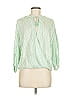 Lou & Grey for LOFT 100% Cotton Green 3/4 Sleeve Blouse Size M - photo 1