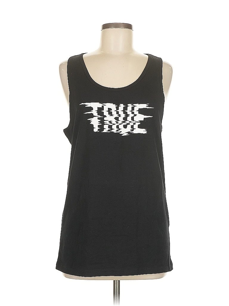 Pre-owned Asos Design Tank Top Black Strapless Neckline Tops